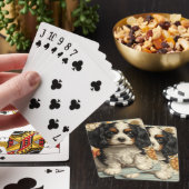 Cartes de jeu Cavalier Spaniel, Noir et Tan (In Situ)