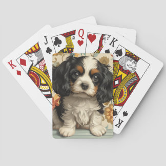 Cartes de jeu Cavalier Spaniel, Noir et Tan