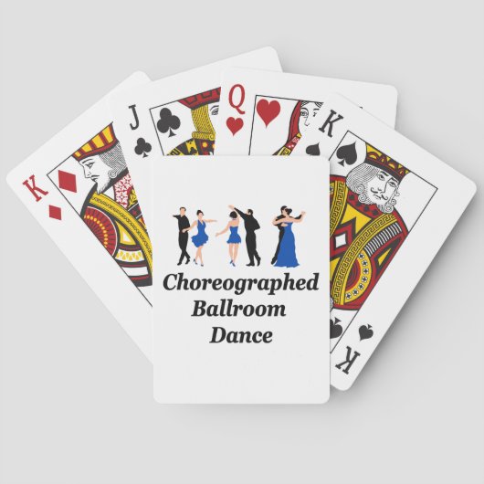 Cartes de jeu chorégraphiées de danse de salle de (dos)