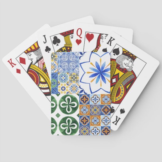 Cartes de Jeu Classique Carreaux portugais (dos)