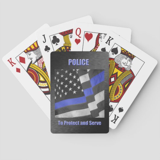 Cartes de Jeu Classique De Police (dos)
