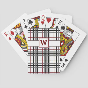 Cartes de Jeu Classique Noir Blanc et Rouge
