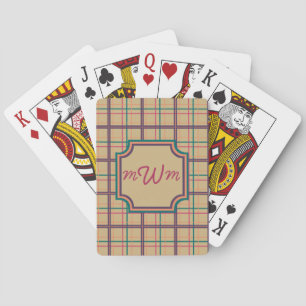 Cartes de Jeu Classique Plaid Été