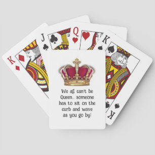 Cartes de jeu classique Queen humoristique