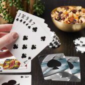 Cartes de Jeu Classique Tendance Océan Bleu Abstra (In Situ)