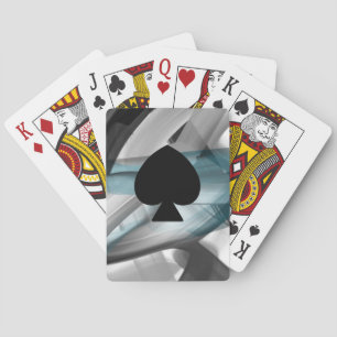 Cartes de Jeu Classique Tendance Océan Bleu Abstra