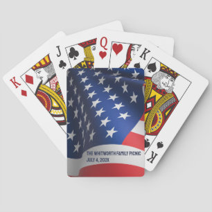 Cartes de jeu classiques 4 juillet Pique-nique