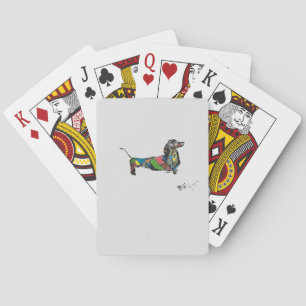 Cartes de jeu classiques avec Dachshund