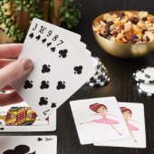 Cartes de jeu classiques de belle ballerine (In Situ)