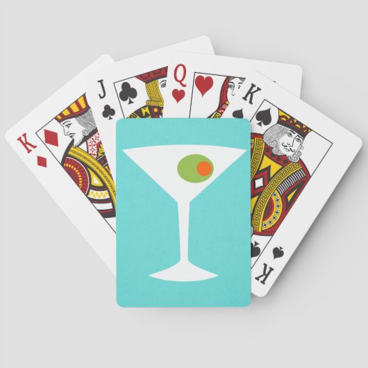 Cartes de jeu classiques de Martini de film (dos)