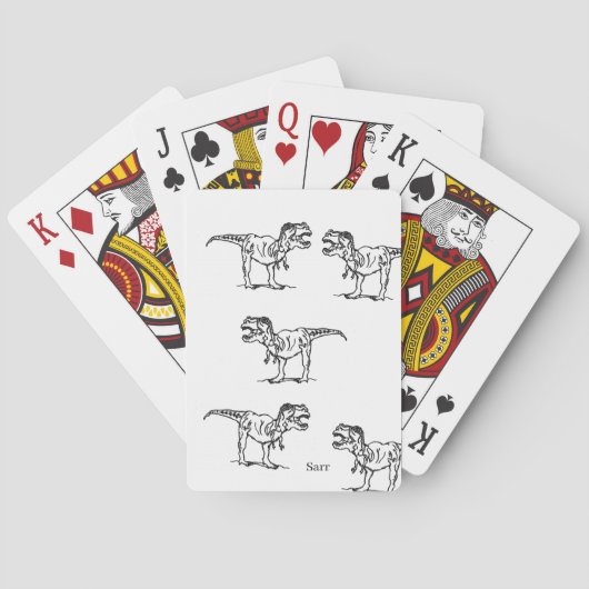 Cartes de Jeu Classiques : dinosaures (dos)