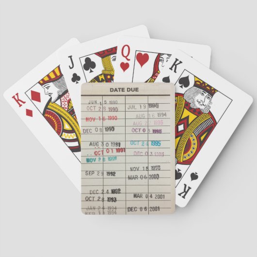 Cartes de jeu classiques imprimables de cartes de (dos)