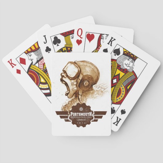 Cartes de jeu classiques Portsmouth Aero (dos)