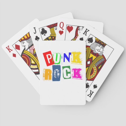 Cartes de jeu classiques Punk Rock (dos)