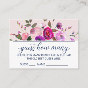 Cartes de jeu Combien de baisers dans le jardin ro