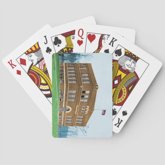 Cartes de jeu consolidées par alpha d'école (dos)