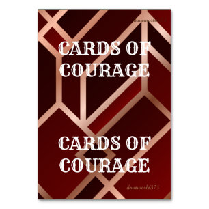 Cartes de jeu Courage