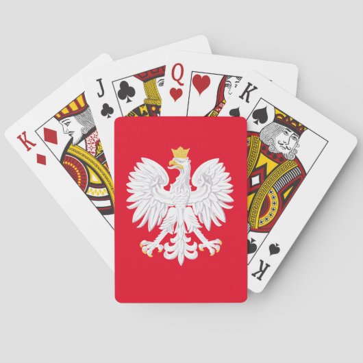 Cartes de jeu d'aigle polonais (dos)