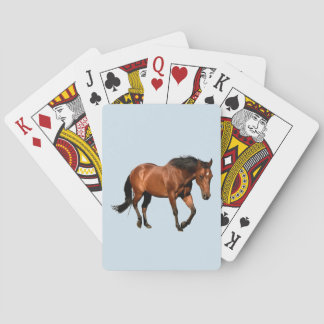 Cartes de jeu d'amant de cheval