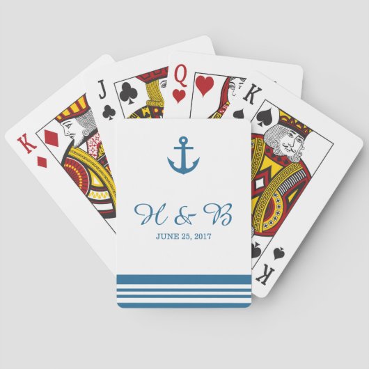 Cartes de jeu d'Ancres nautiques (dos)