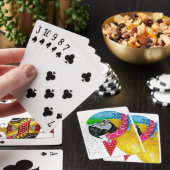 Cartes de jeu d'ara de bleu et d'or (In Situ)