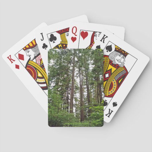 Cartes de jeu d'arbres grands (dos)