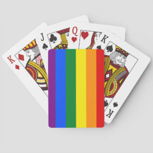 cartes de jeu d'arc-en-ciel