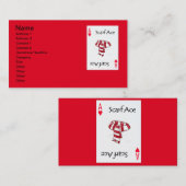 Cartes de jeu d'as de pique (Devant / Derrière)