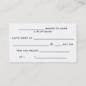 cartes de Jeu-date (Dos)