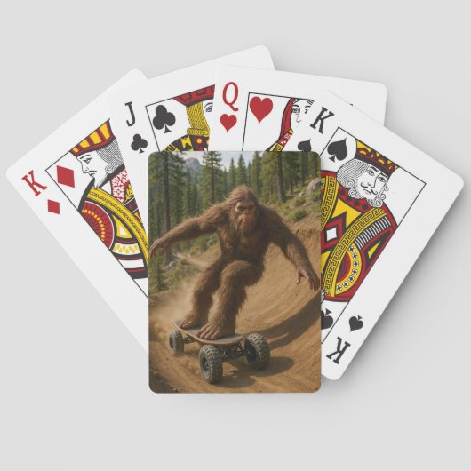 Cartes de jeu d'aventure Sasquatch Mountainboard (dos)