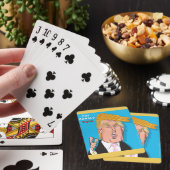 Cartes de jeu de bande dessinée de Donald Trump (In Situ)
