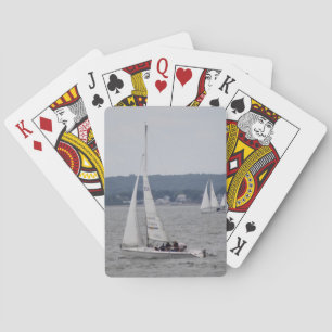 Cartes de jeu de bateau à voile
