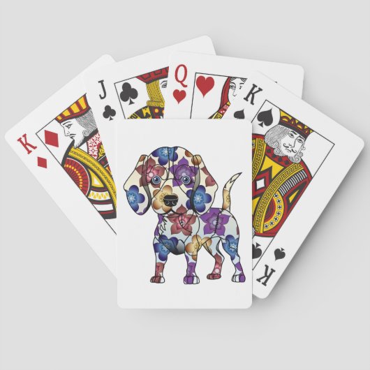 Cartes de jeu de beagle (dos)