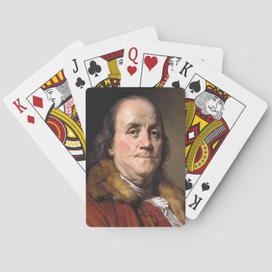Cartes de jeu de Benjamin Franklin (dos)