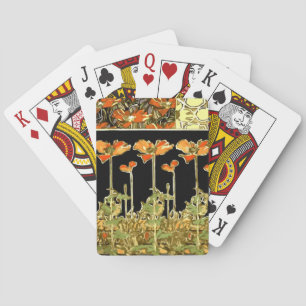Cartes de jeu de bicyclette de decoratifs d'art