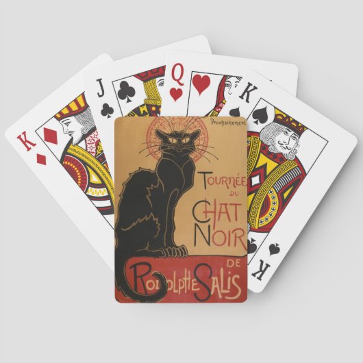 Cartes de jeu de bicyclette de Le Chat Noir (dos)