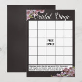 Cartes de jeu de bingo pour la douche de mariée fl (Devant / Derrière)