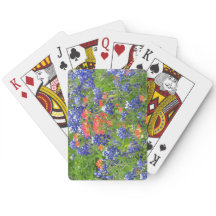 Cartes de jeu de bluebonnets de TX