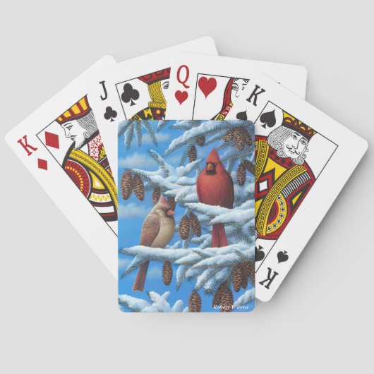 Cartes de jeu de cardinaux (dos)