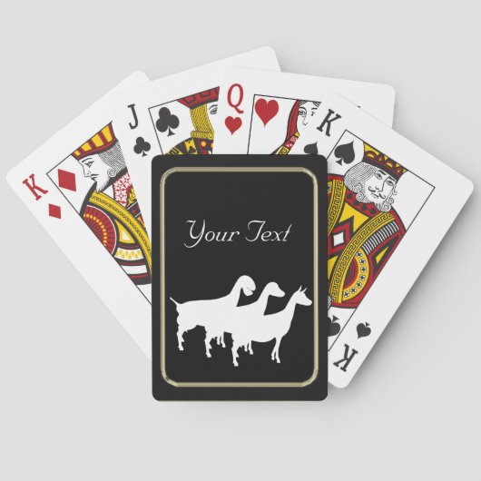 Cartes de jeu de chèvre laitière (dos)
