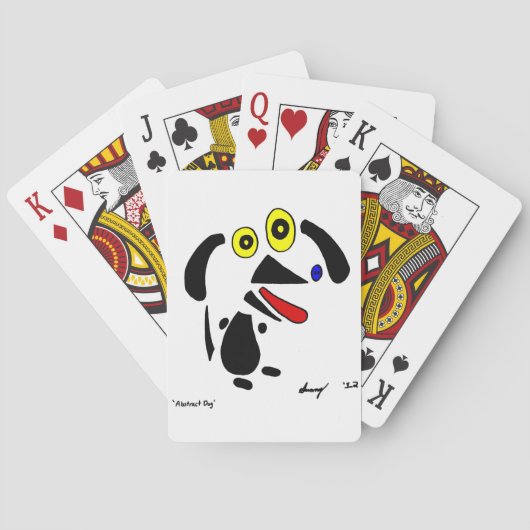 Cartes de jeu de chien Abstraites (dos)