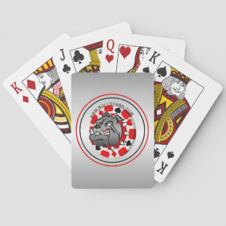 Cartes de jeu de chien de Taureau de yard
