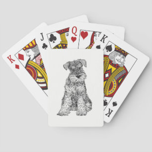 Cartes de jeu de chien - Schnauzer