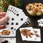 Cartes de jeu de chiens Brown (In Situ)