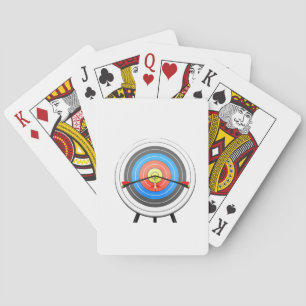 Cartes de jeu de cible de tir à l'arc