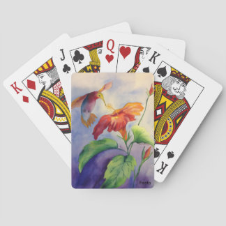 Cartes de jeu de colibri