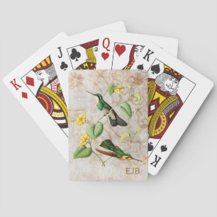 Cartes de jeu de colibri de gemme de montagne