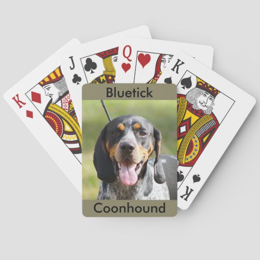 Cartes de jeu de Coonhound de Bluetick (dos)