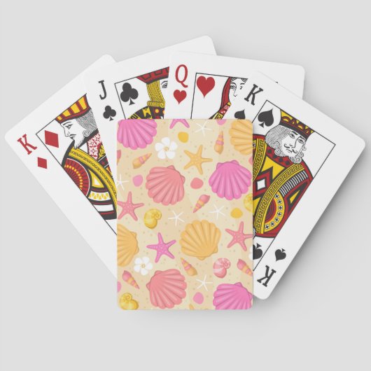 Cartes de jeu de coquillages (dos)