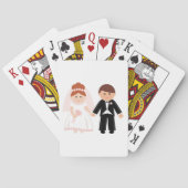 Cartes de jeu de couple nuptiale (dos)
